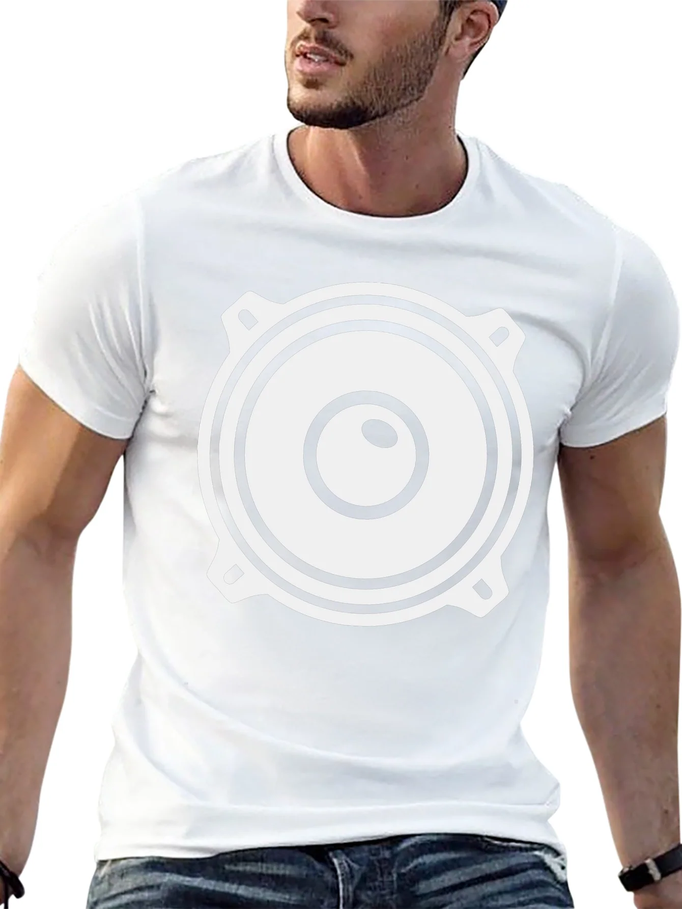 Speaker Graphic Black T-Shirt - Sound System Tee