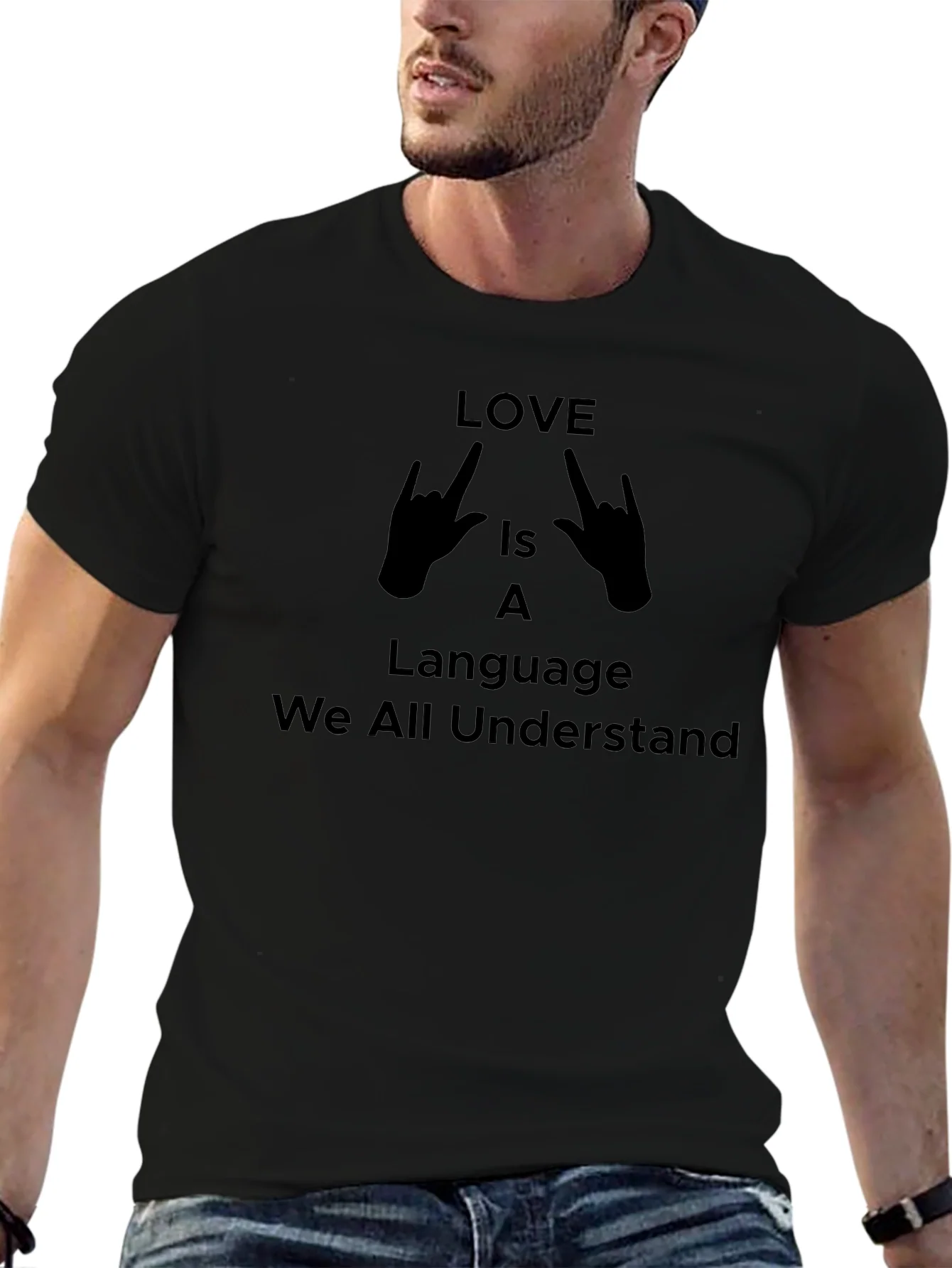Love is a Language Unisex Graphic T-Shirt