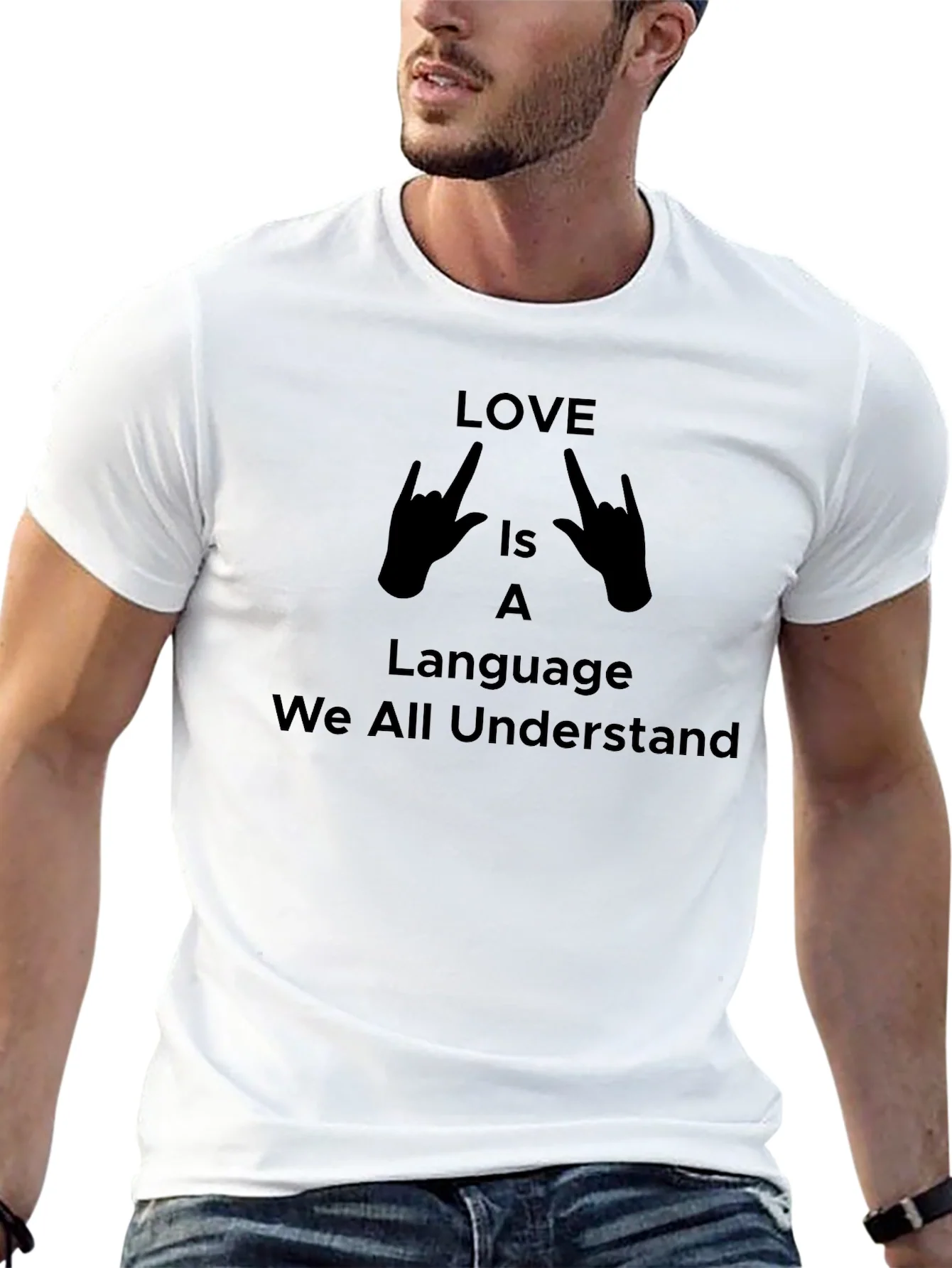 Love is a Language Unisex Graphic T-Shirt