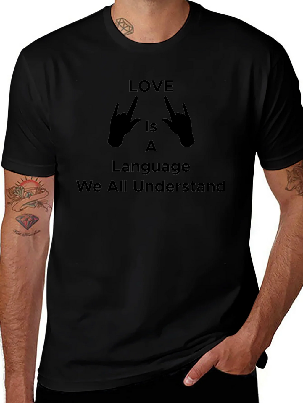 Love is a Language Unisex Graphic T-Shirt