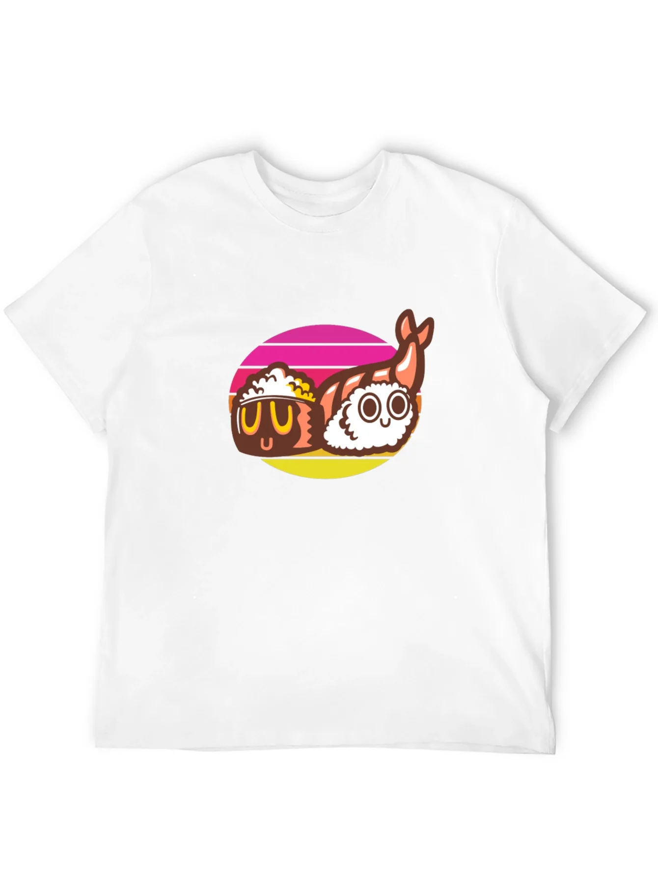 Sushi Graphic Tee - Black Cotton T-Shirt