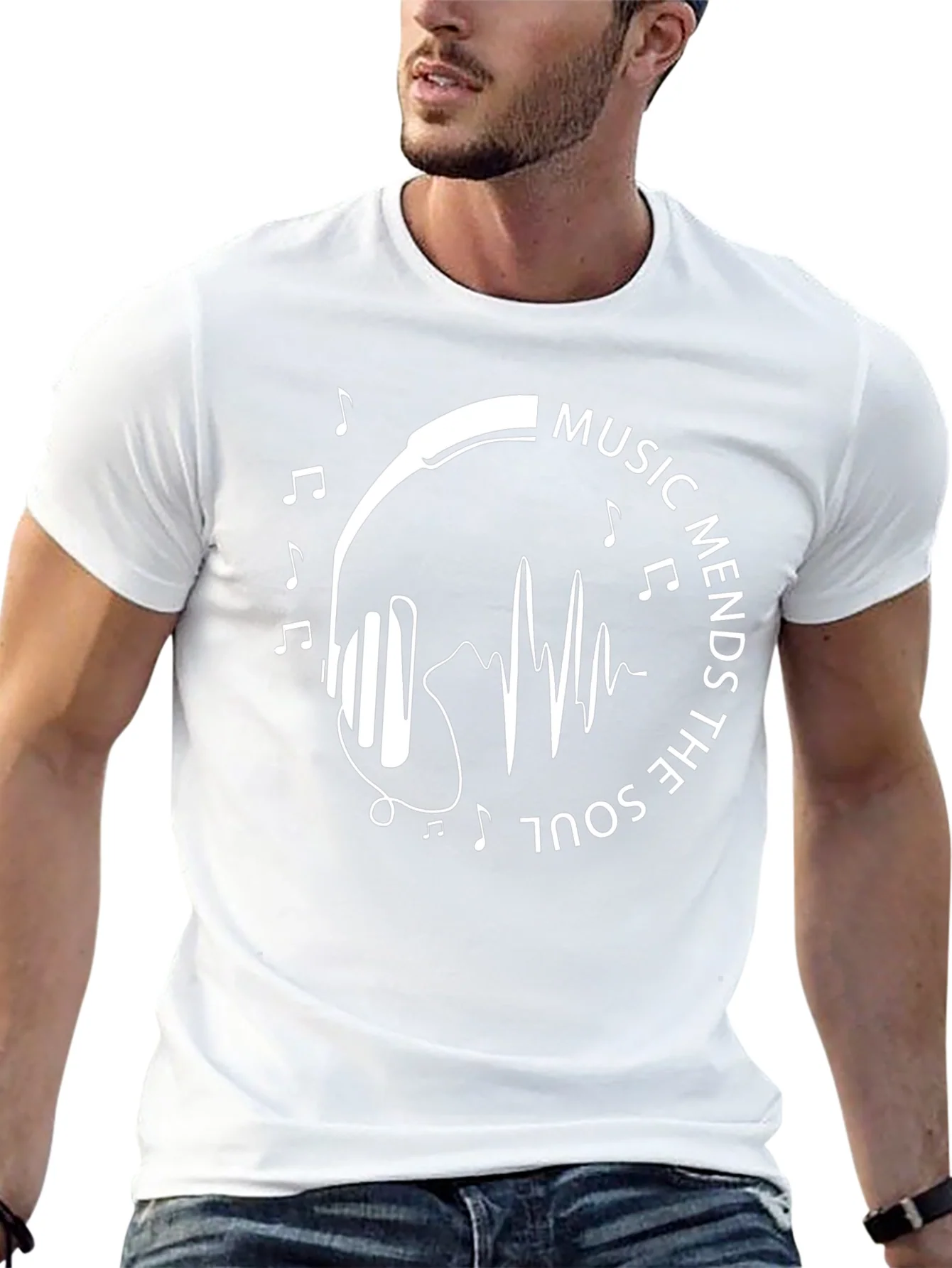 Music Mends The Soul Graphic T-Shirt