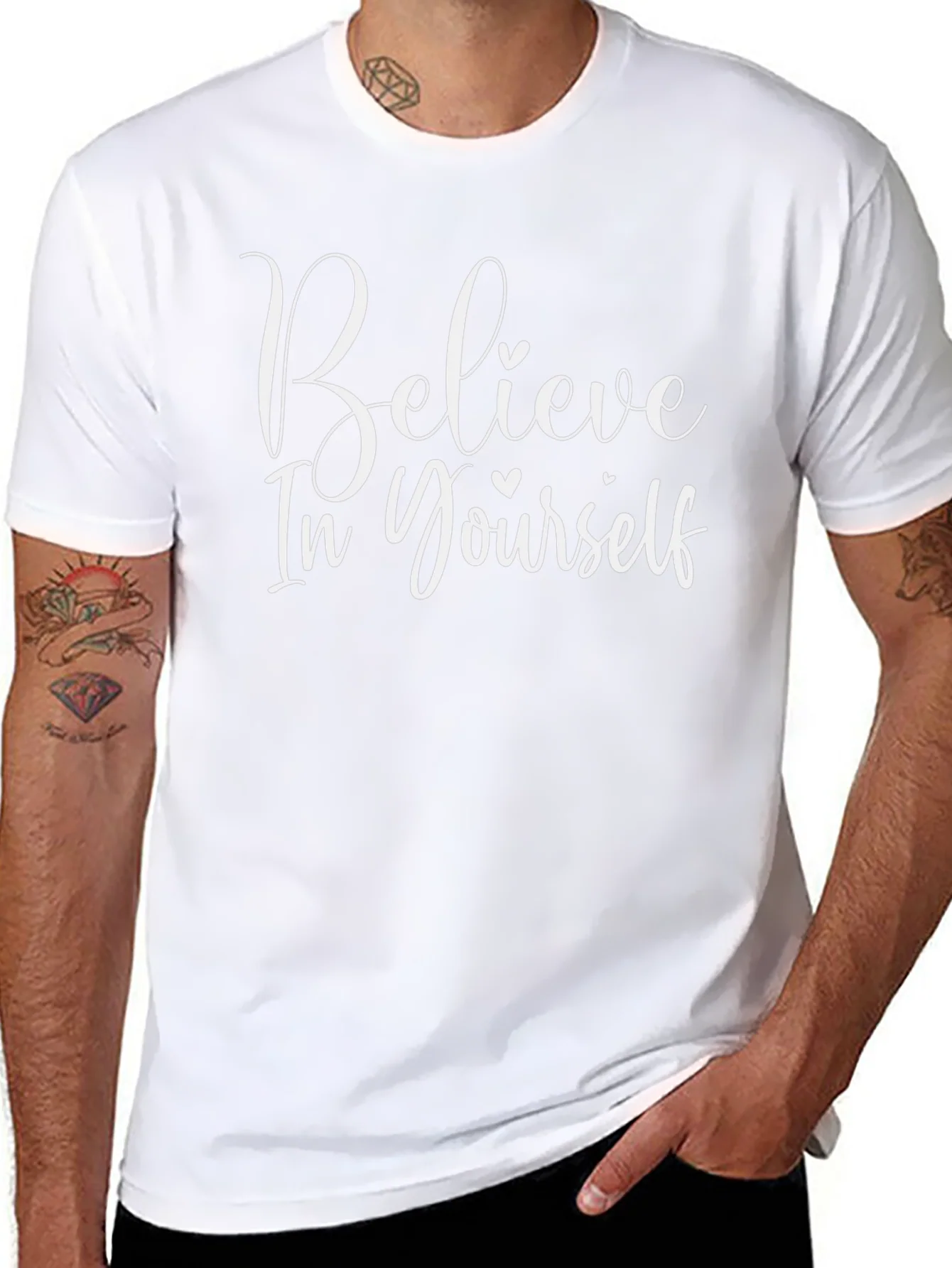 Believe In Yourself Graphic Tee - Stylish Motivational Shirt