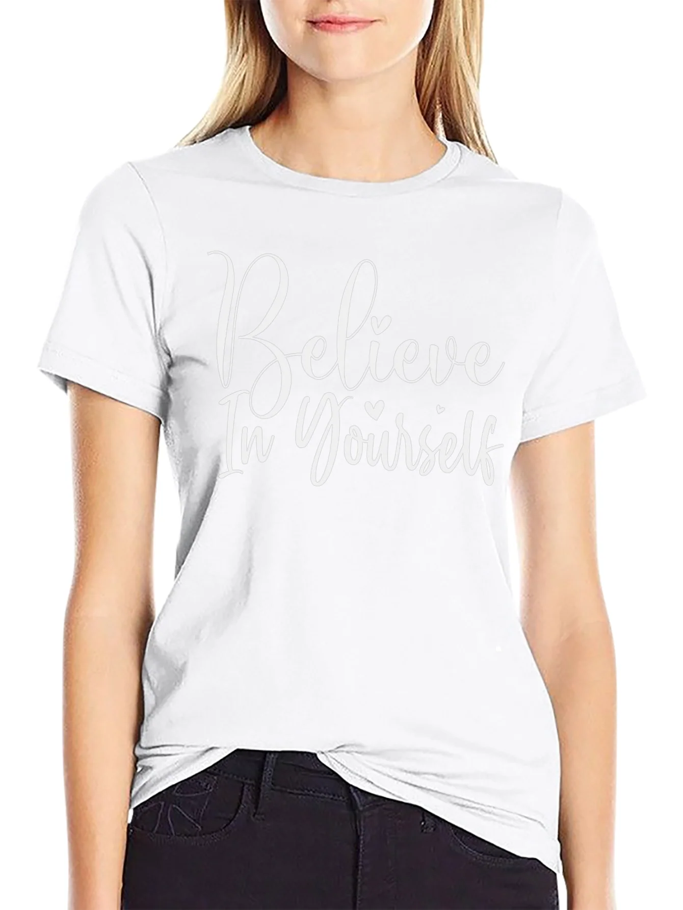 Believe In Yourself Graphic Tee - Stylish Motivational Shirt