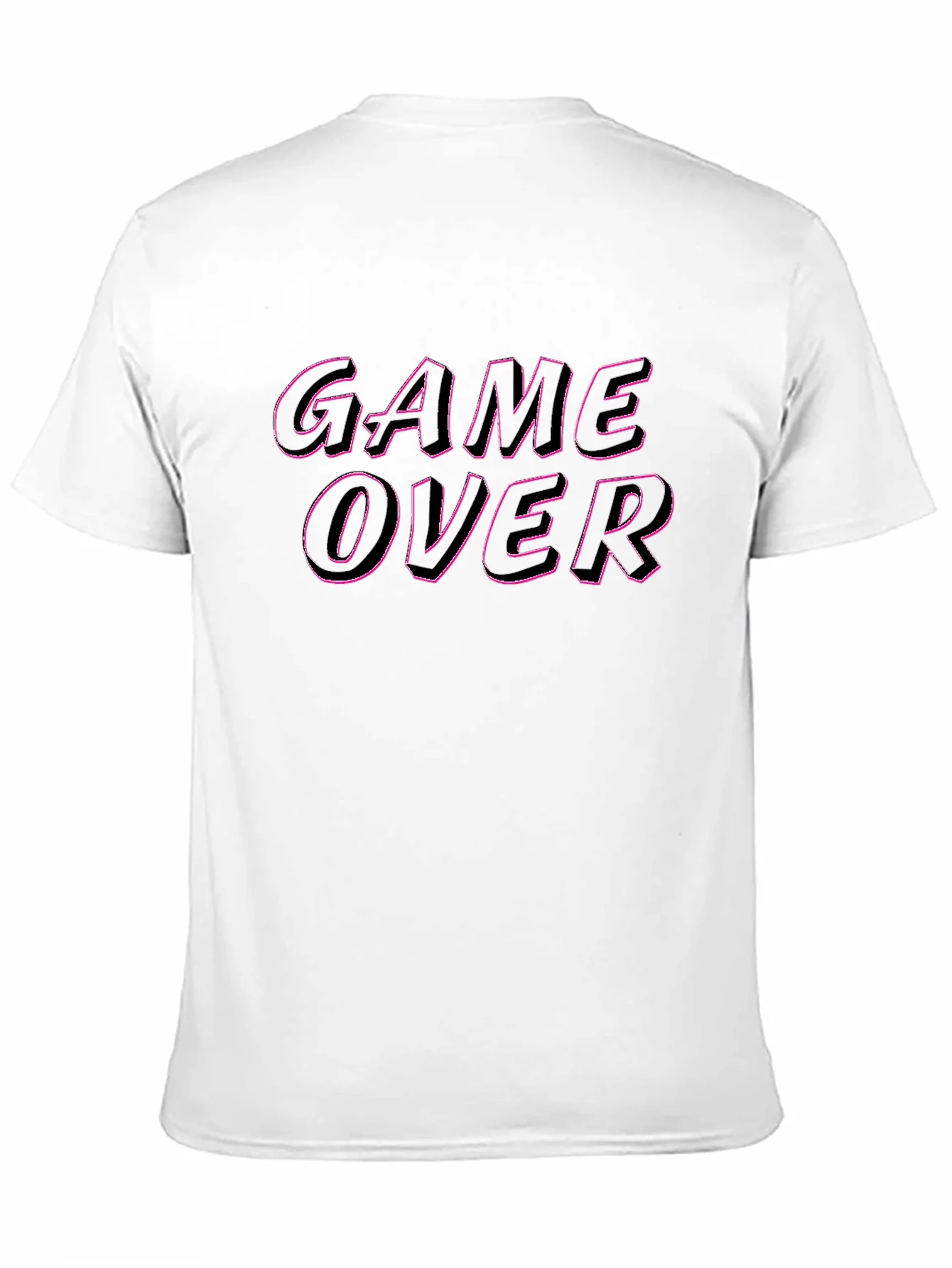 Game Over Graphic Tee - Black Casual T-Shirt