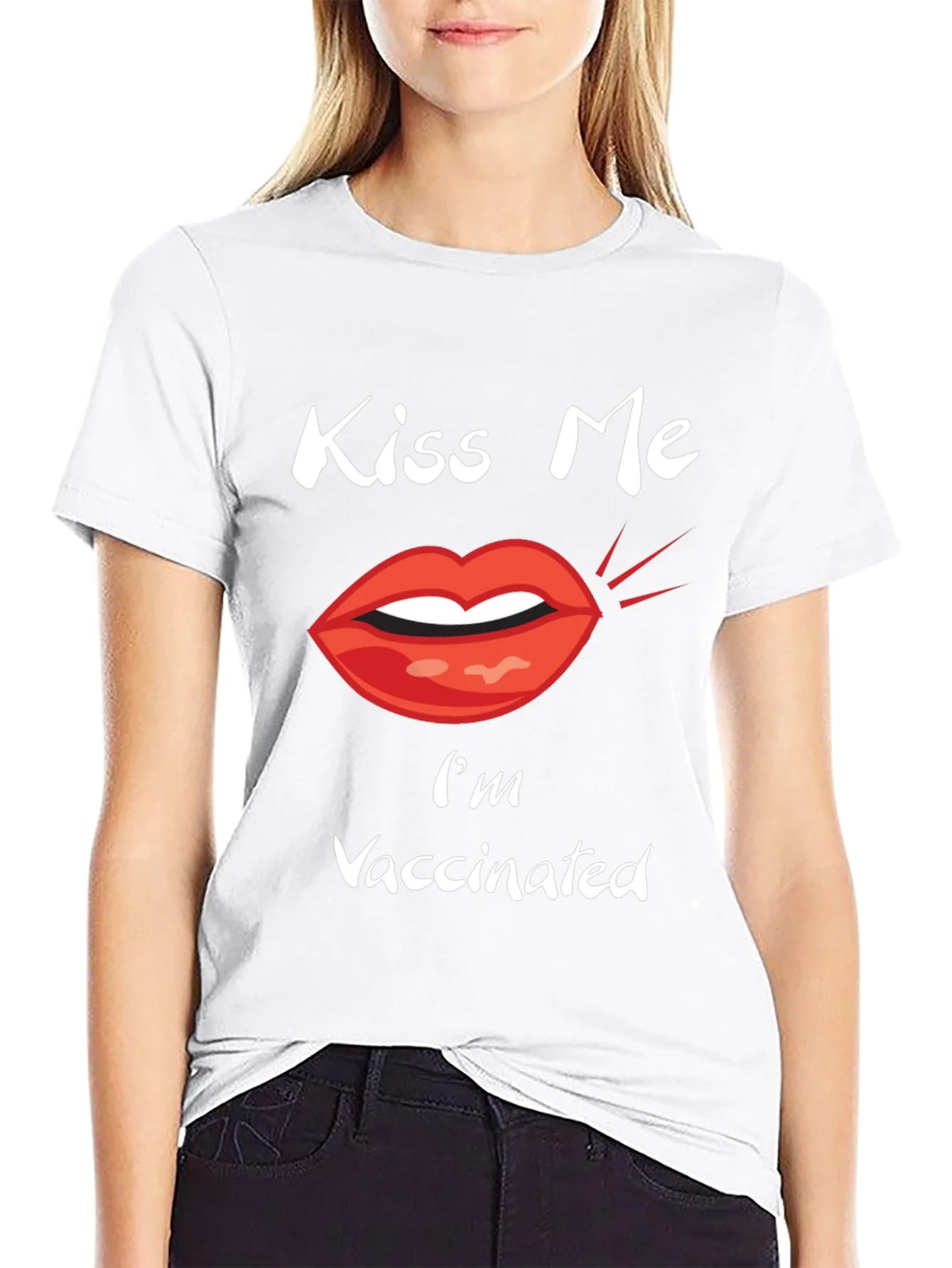 Kiss Me Im Vaccinated Tee