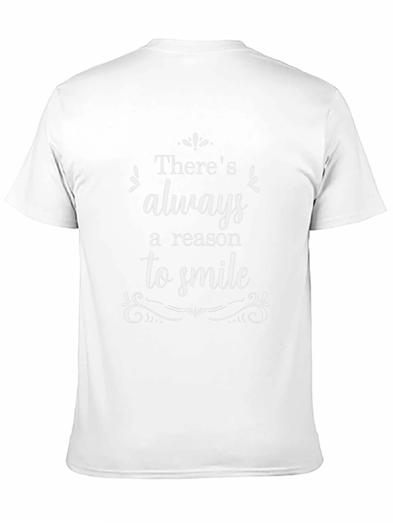 Always A Reason To Smile Black Graphic T-Shirt
