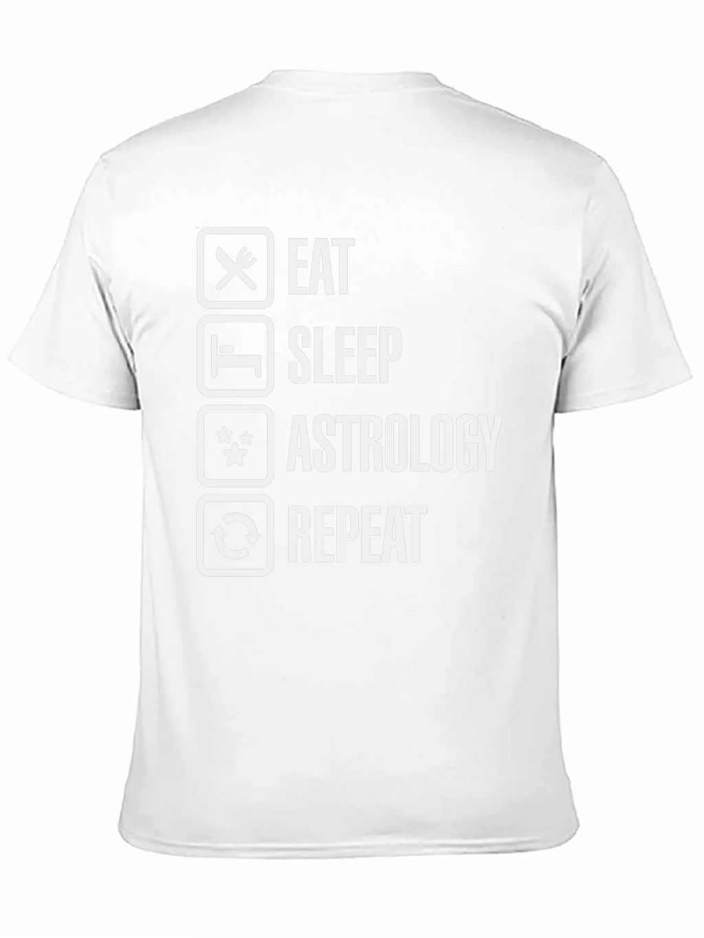 Eat Sleep Astrology Repeat Funny Graphic Tee