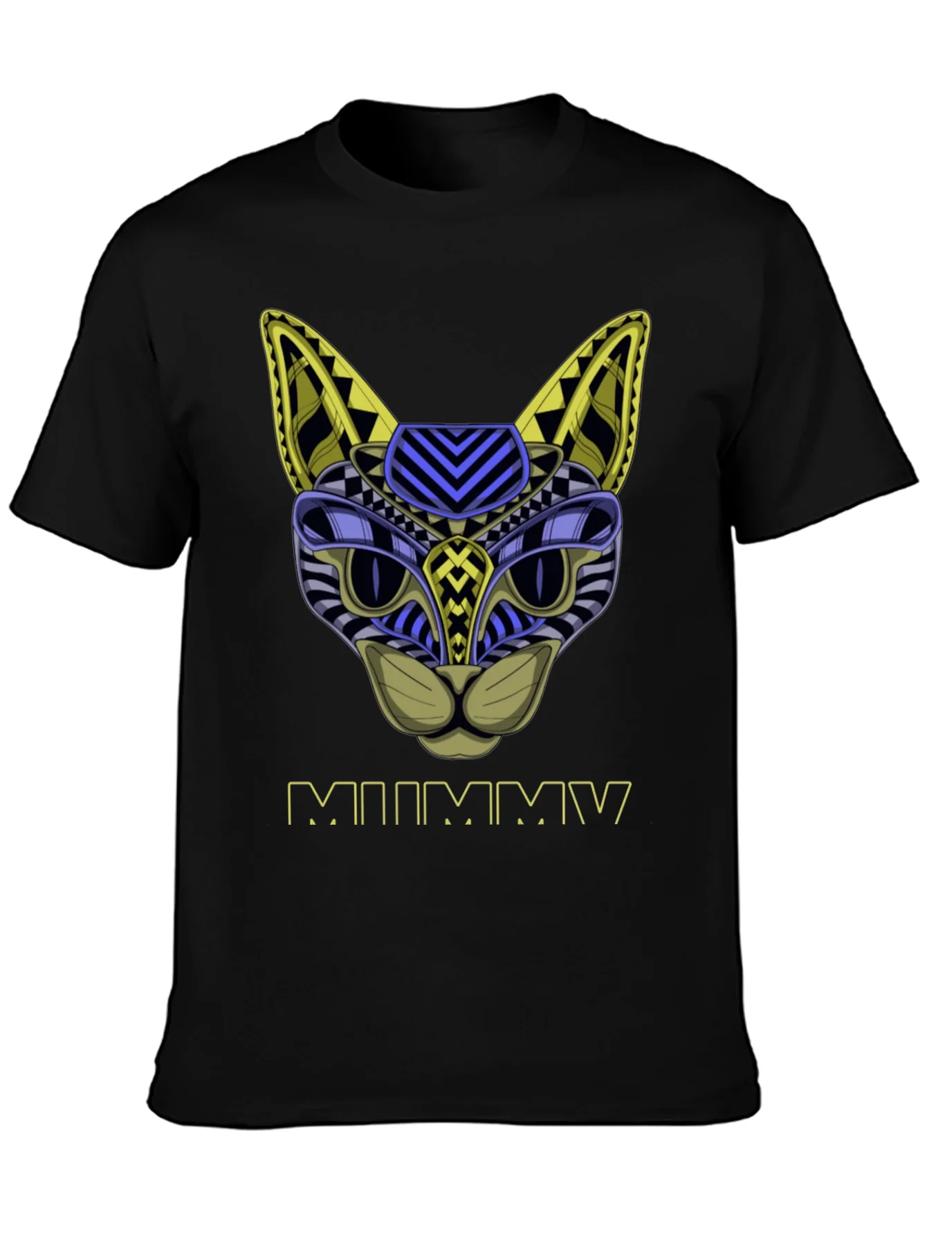 Abstract Mummy Cat T-Shirt
