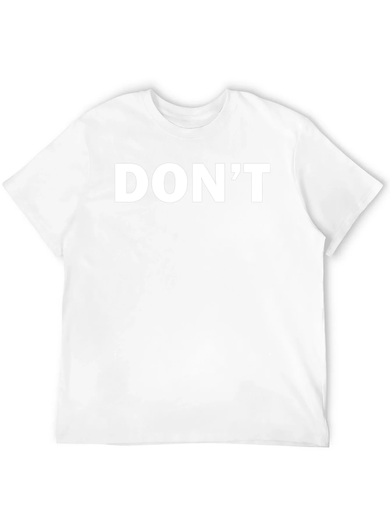 Mens Black T-Shirt - Dont Slogan