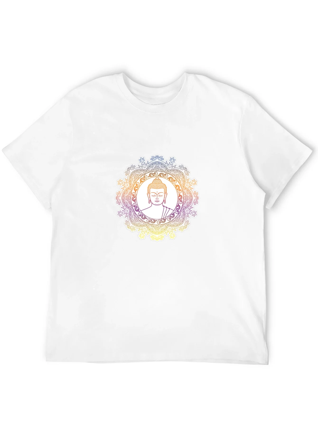Buddha Mandala Graphic T-Shirt - Black