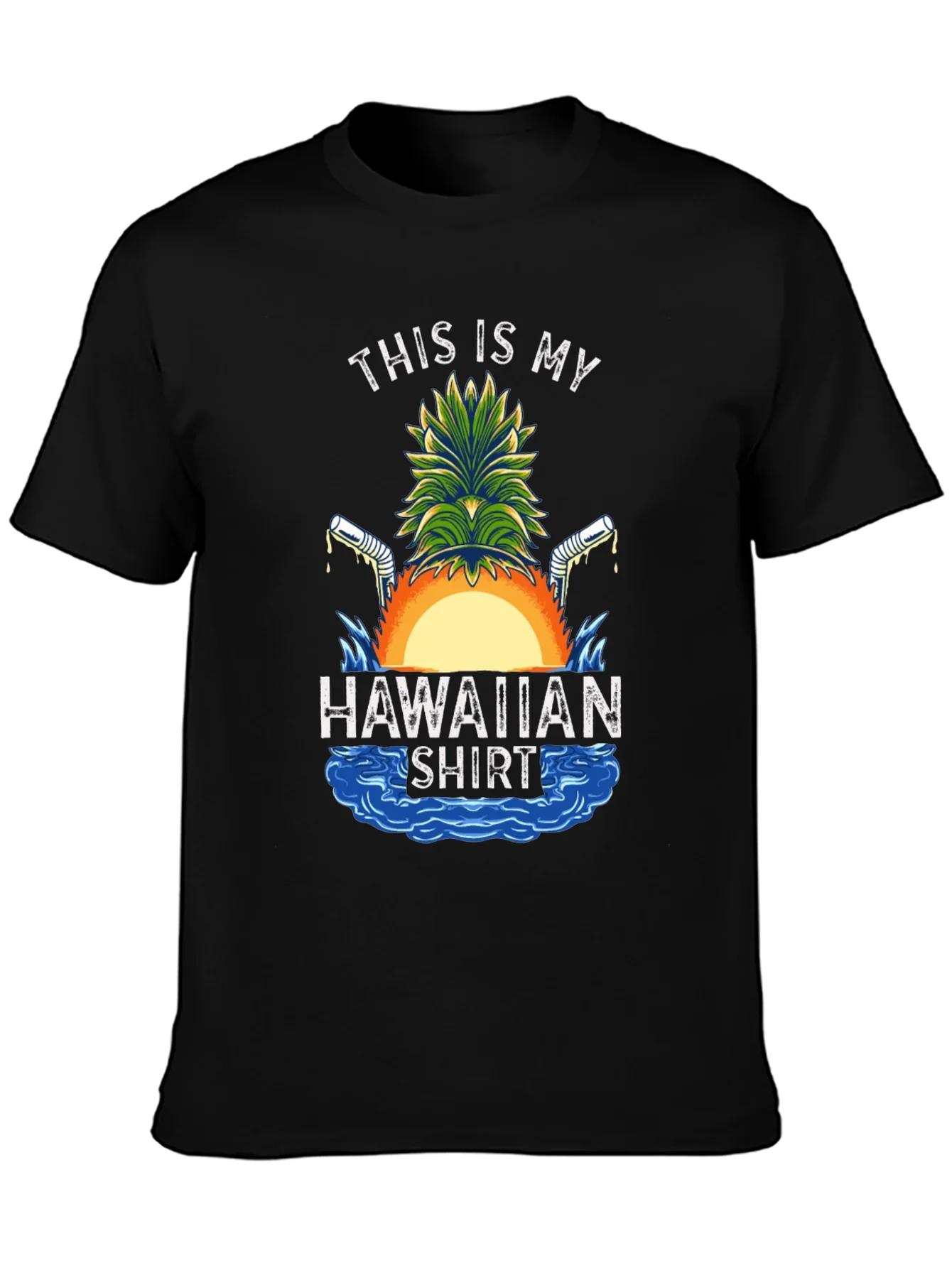 Funny Hawaiian Shirt Graphic Tee