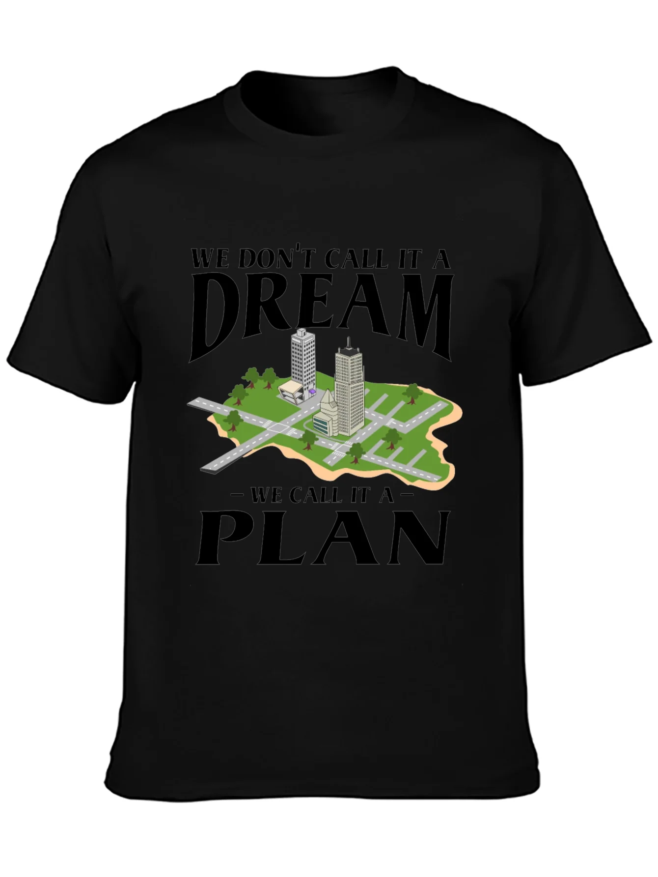 Dream Plan Cityscape Graphic Tee