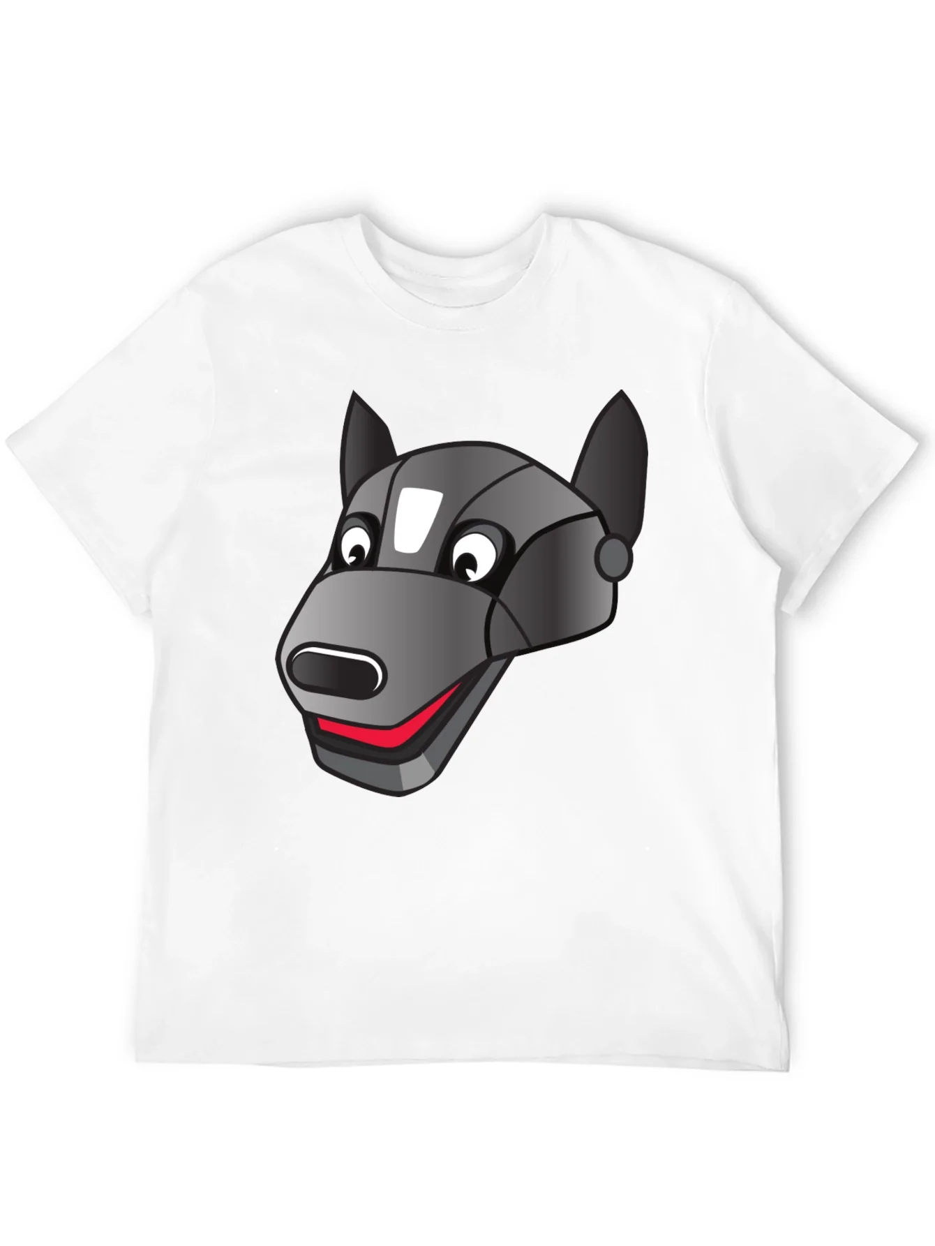 Robotic Dog Graphic T-Shirt - Black
