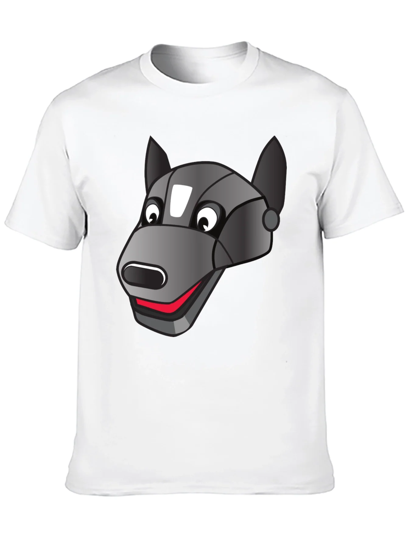 Robotic Dog Graphic T-Shirt - Black